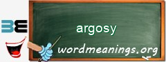 WordMeaning blackboard for argosy